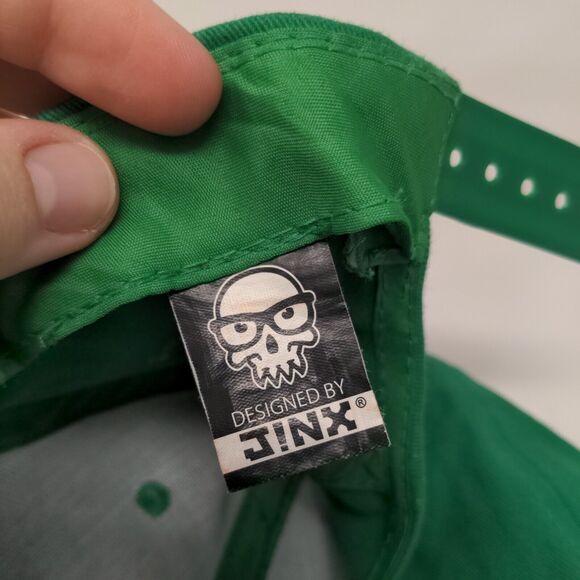 Minecraft Creeper Face Snapback Hat Green One Size Adjustable Embroidered Jinx - Picture 8 of 9